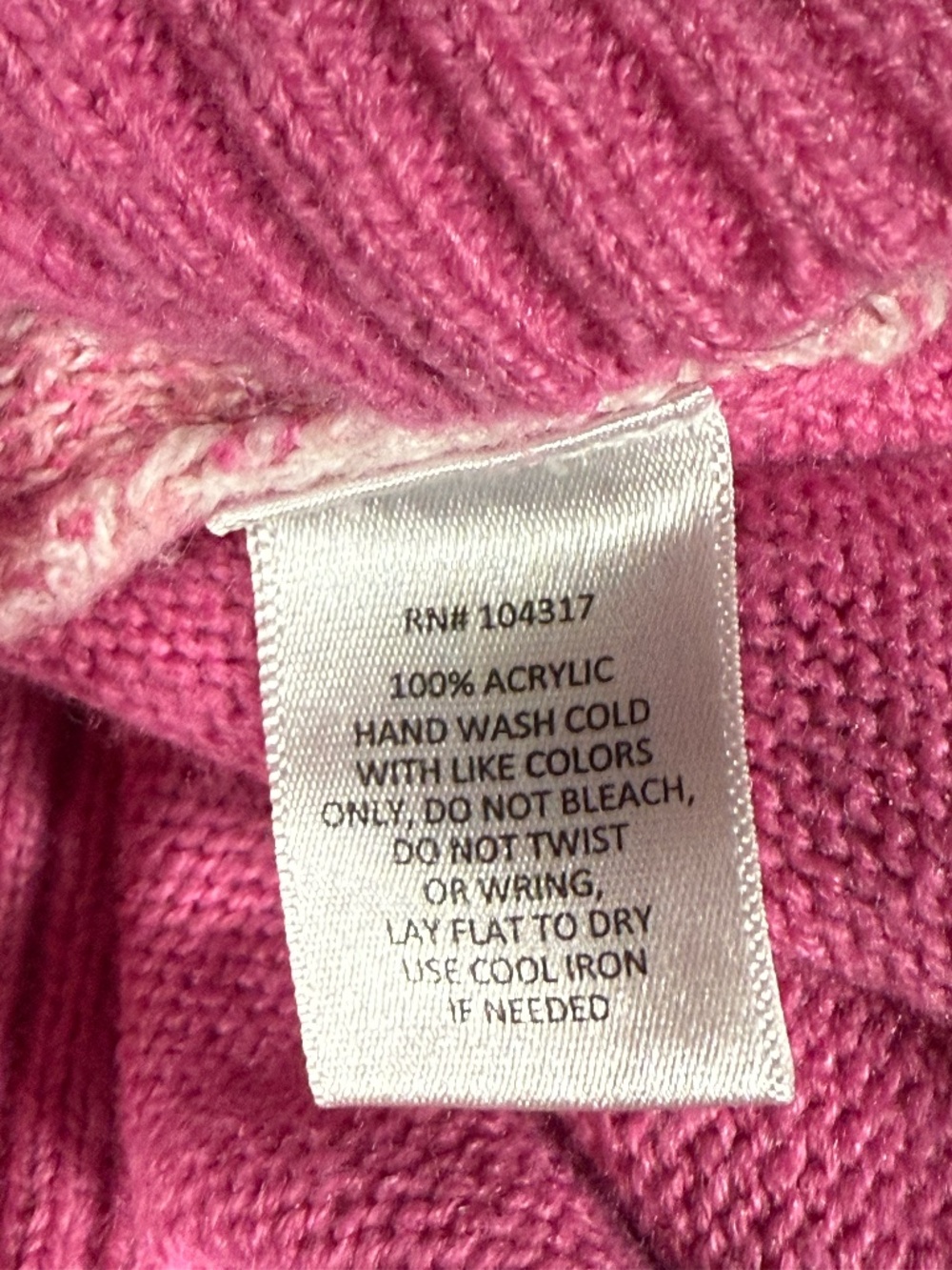 ✨ Pink Star Crop Sweater ✨ Derek Heart L - Picture 6 of 6